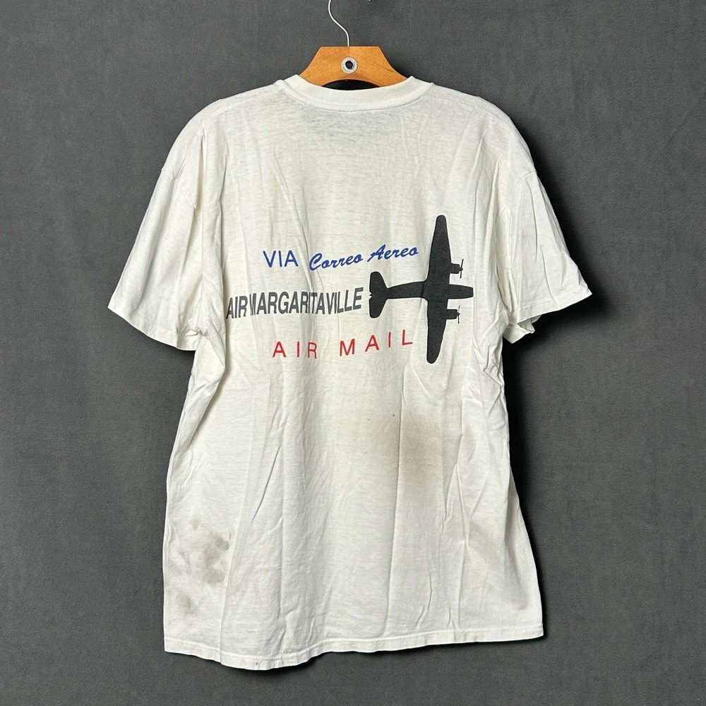 Vtg 1991 Jimmy Buffett Outposts Tour Shirt Mens XL Single Stitch Stedman USA - Picture 2 of 9